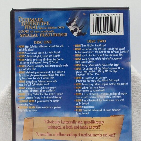 Monty Python - The Holy Grail DVD - Cleese Graham Chapman Idle Gilliam 2001 - Picture 4 of 9